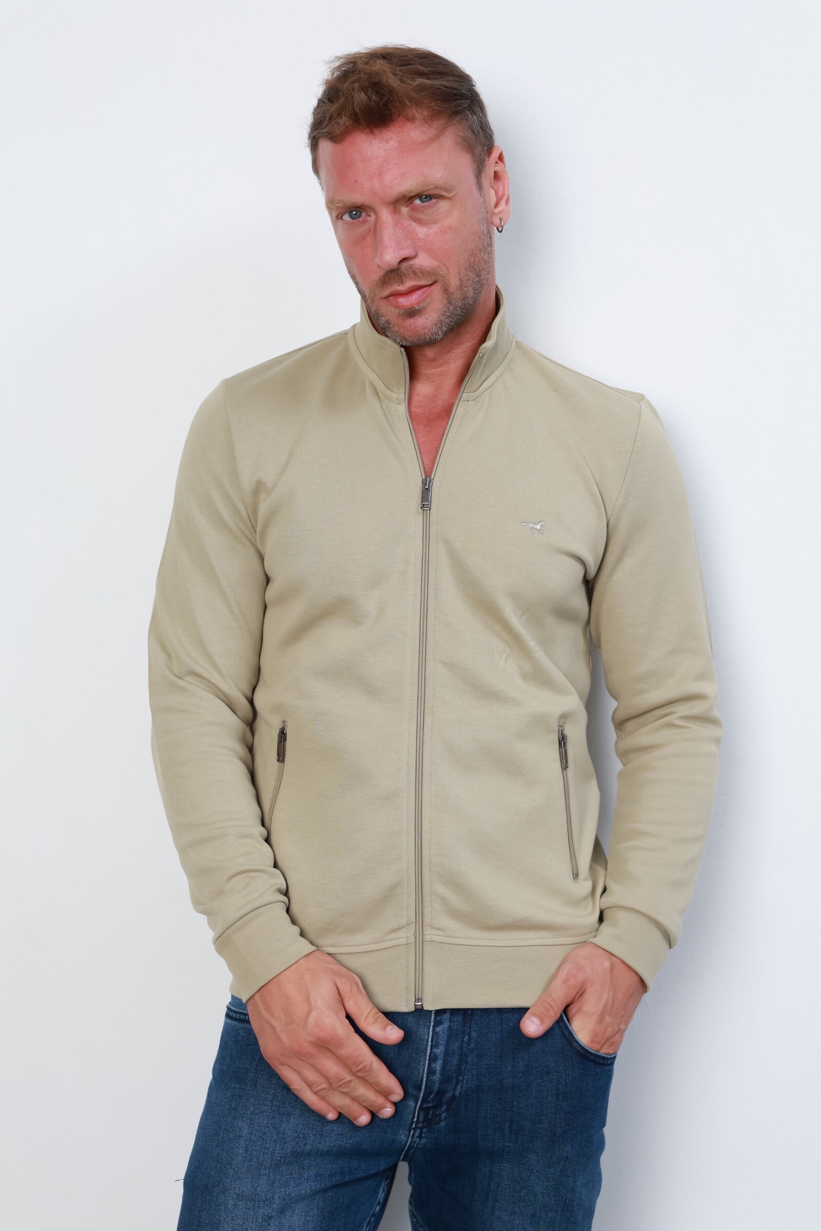 Grossista Stil Park - Polo a maniche lunghe in maglia piquet