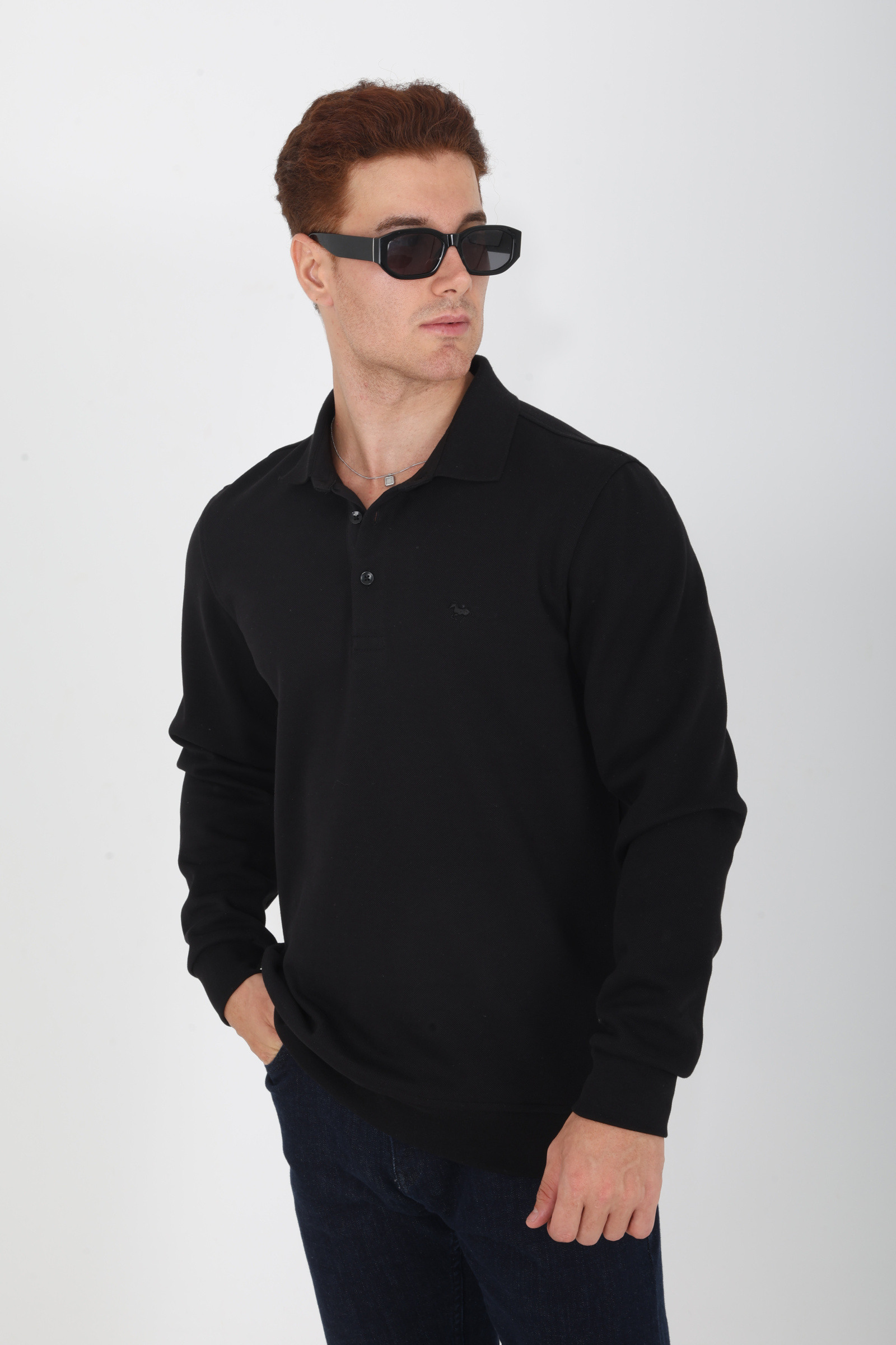 Wholesaler Stil Park - Long sleeve piqué polo
