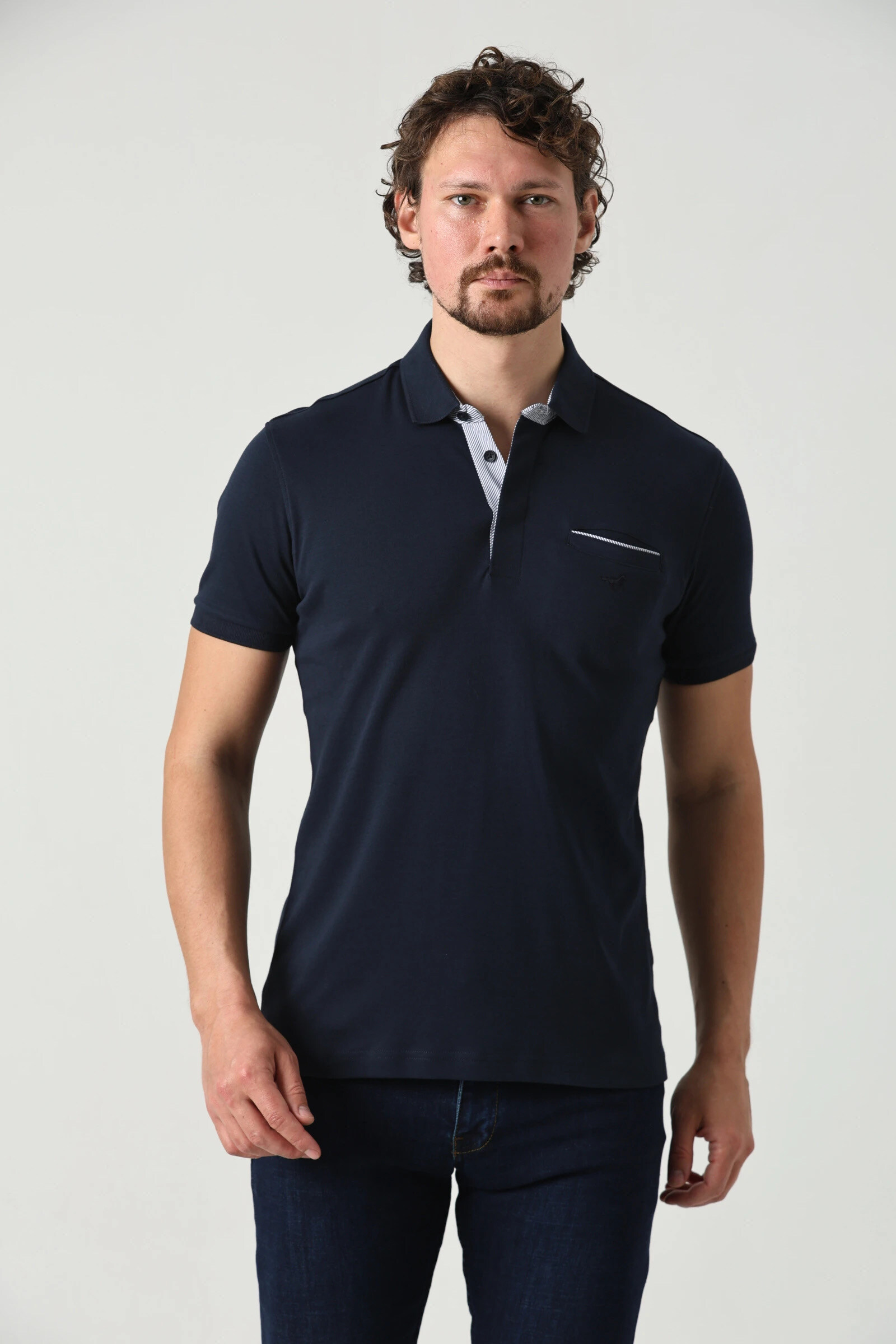 Großhändler Stil Park - Kurzarm-Poloshirt in großen Größen mit Tasche