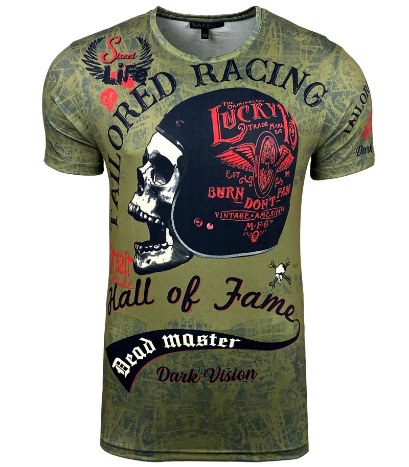 Wholesaler SUBLIMINAL MODE - Subliminal Mode - Short Sleeve Skull Print T Shirt