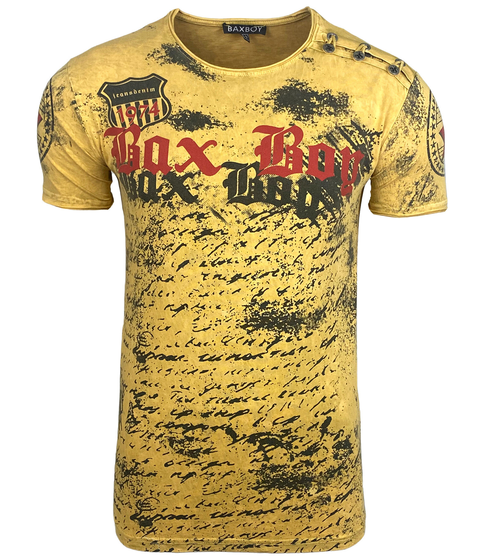 Grossista SUBLIMINAL MODE - T-shirt stampata a manica corta, cotone lavato