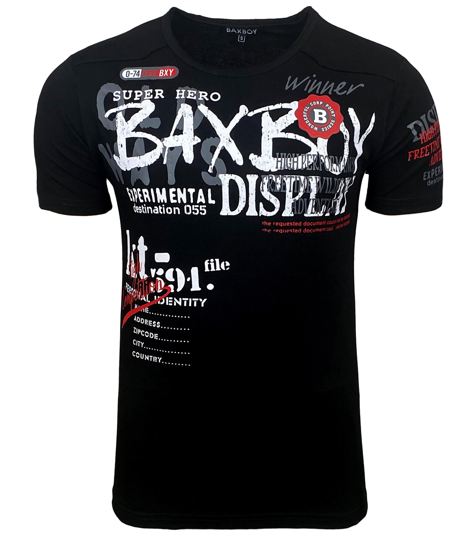 Grossista SUBLIMINAL MODE - T-shirt stampata a manica corta, cotone lavato