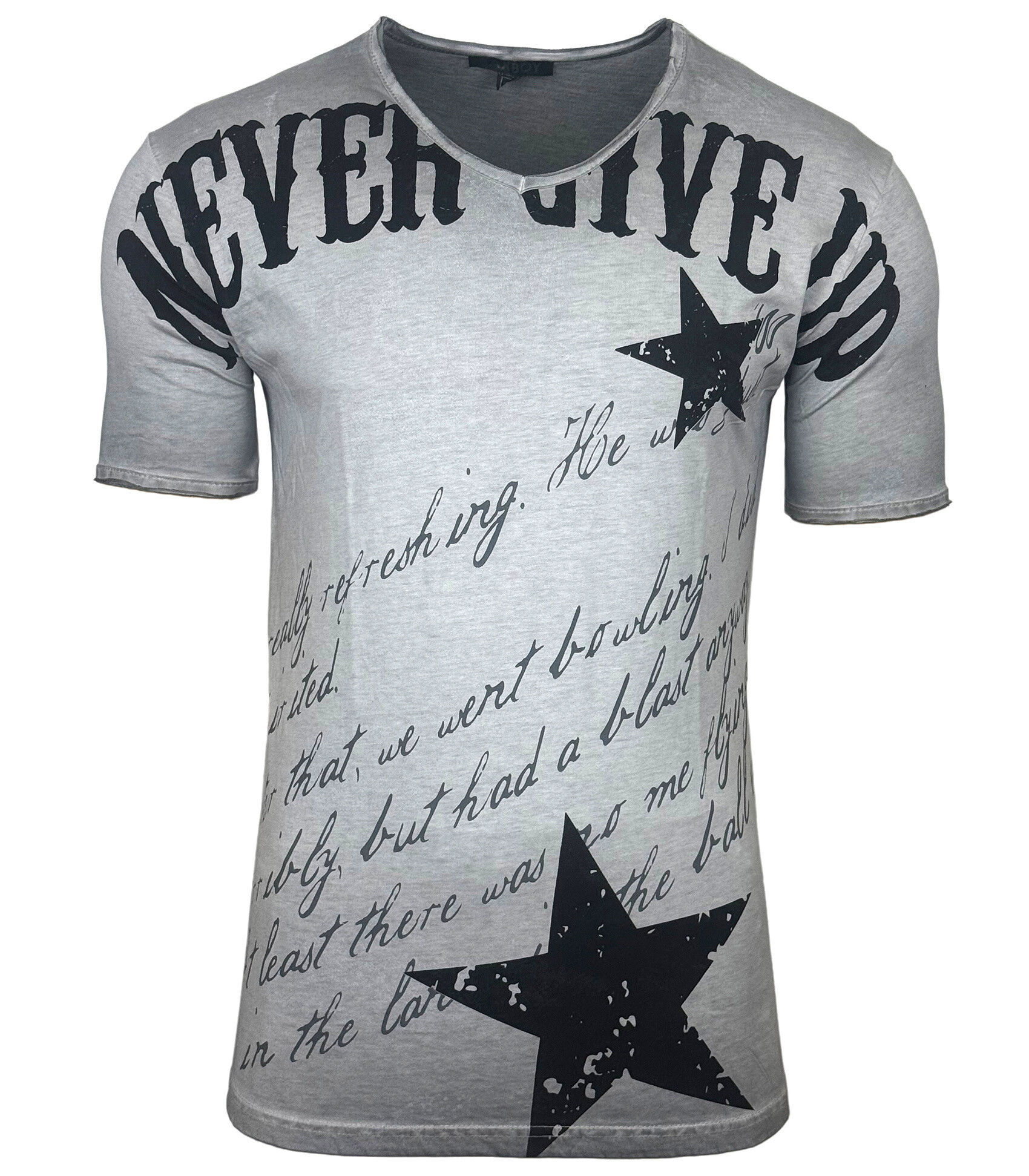 Grossista SUBLIMINAL MODE - T-shirt stampata a manica corta, cotone lavato
