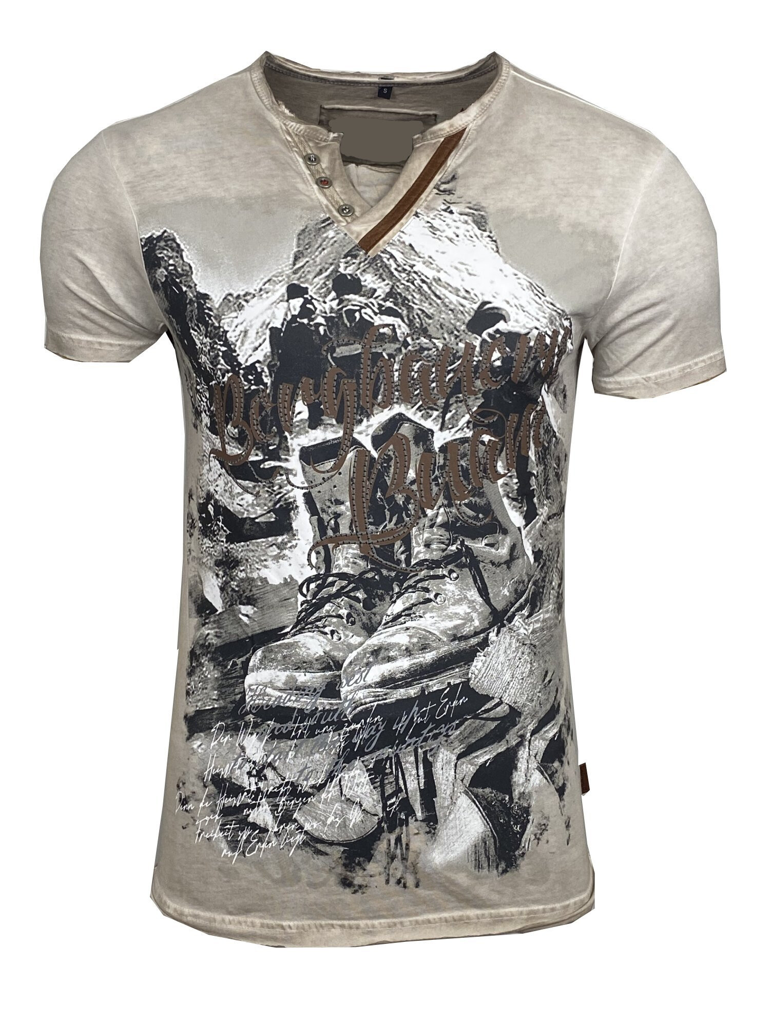 Grossista SUBLIMINAL MODE - T-shirt stampata a manica corta, cotone lavato