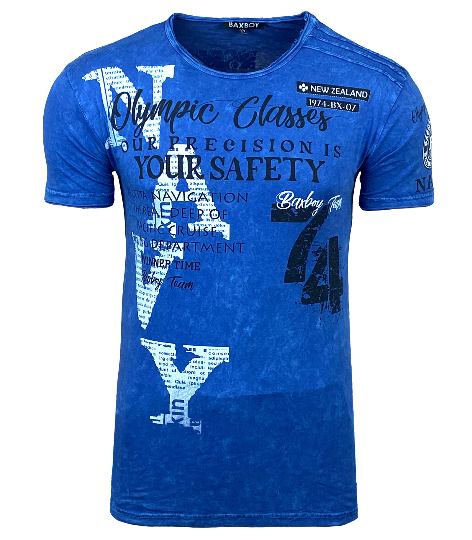 Grossista SUBLIMINAL MODE - T-shirt stampata a manica corta, cotone lavato
