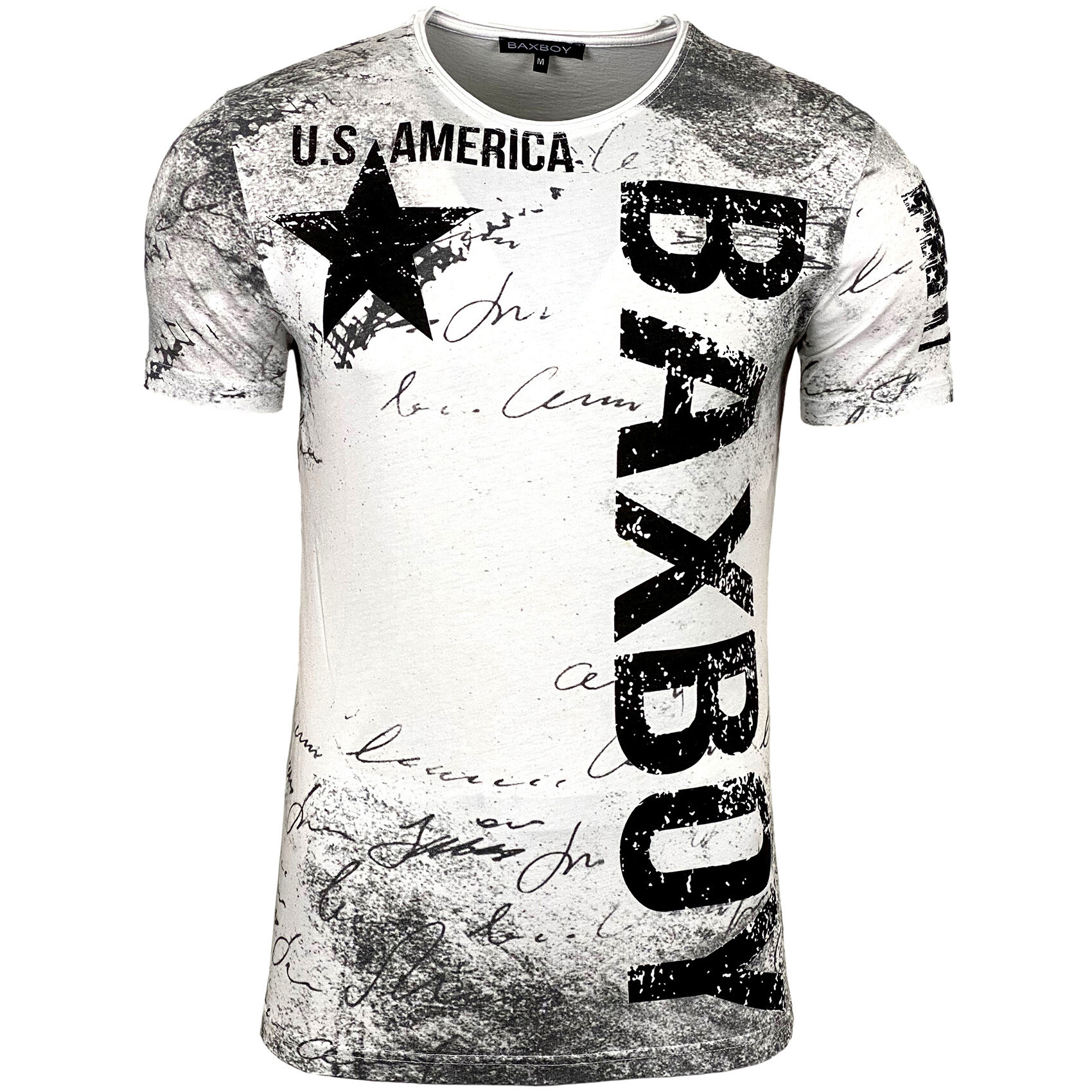 Grossista SUBLIMINAL MODE - T-shirt stampata a manica corta, cotone lavato