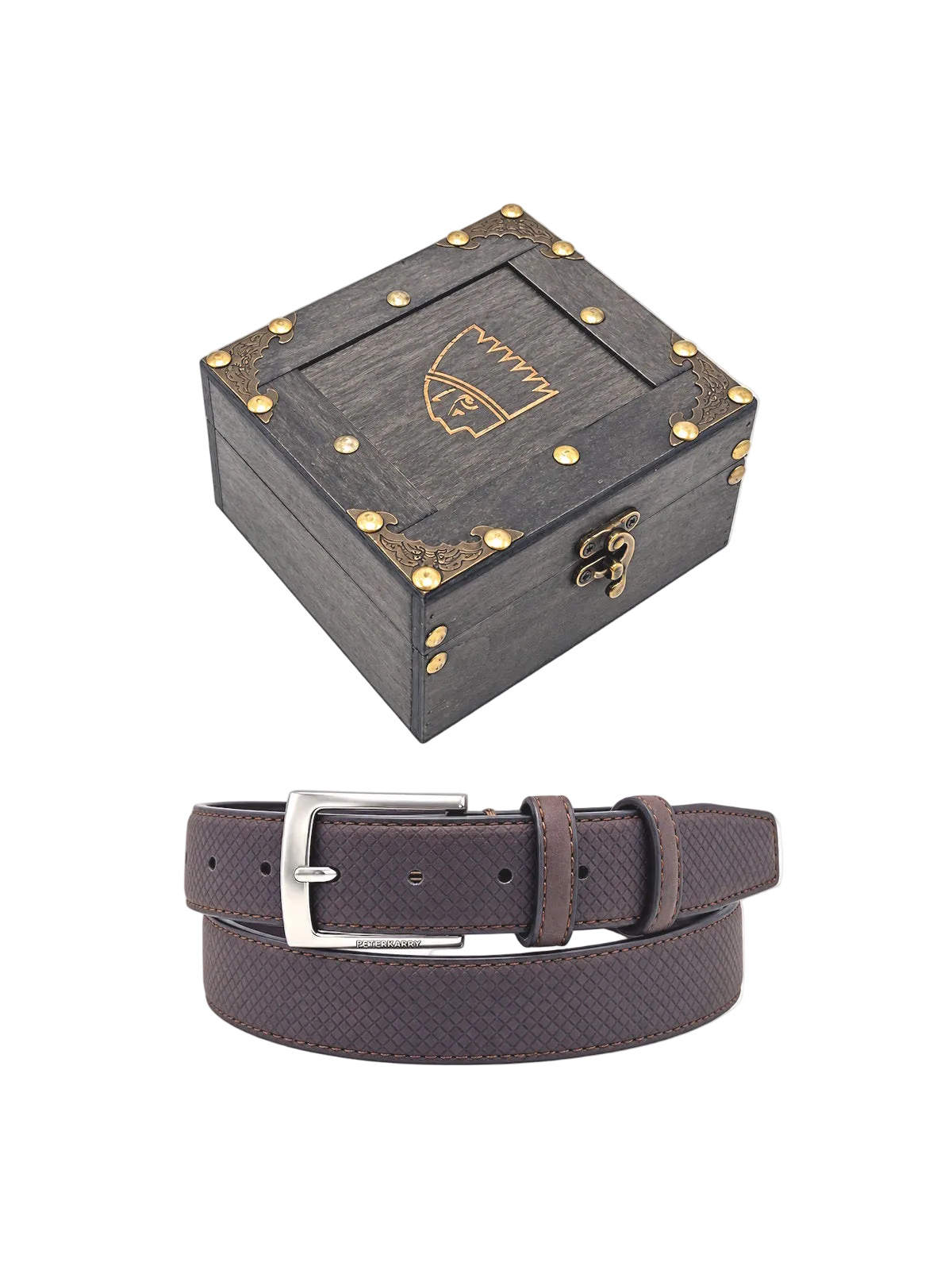 Wholesaler Suie Valentini - Christmas Gift for Him | Men's Belt with Wooden Gift Box, Art. CDK064