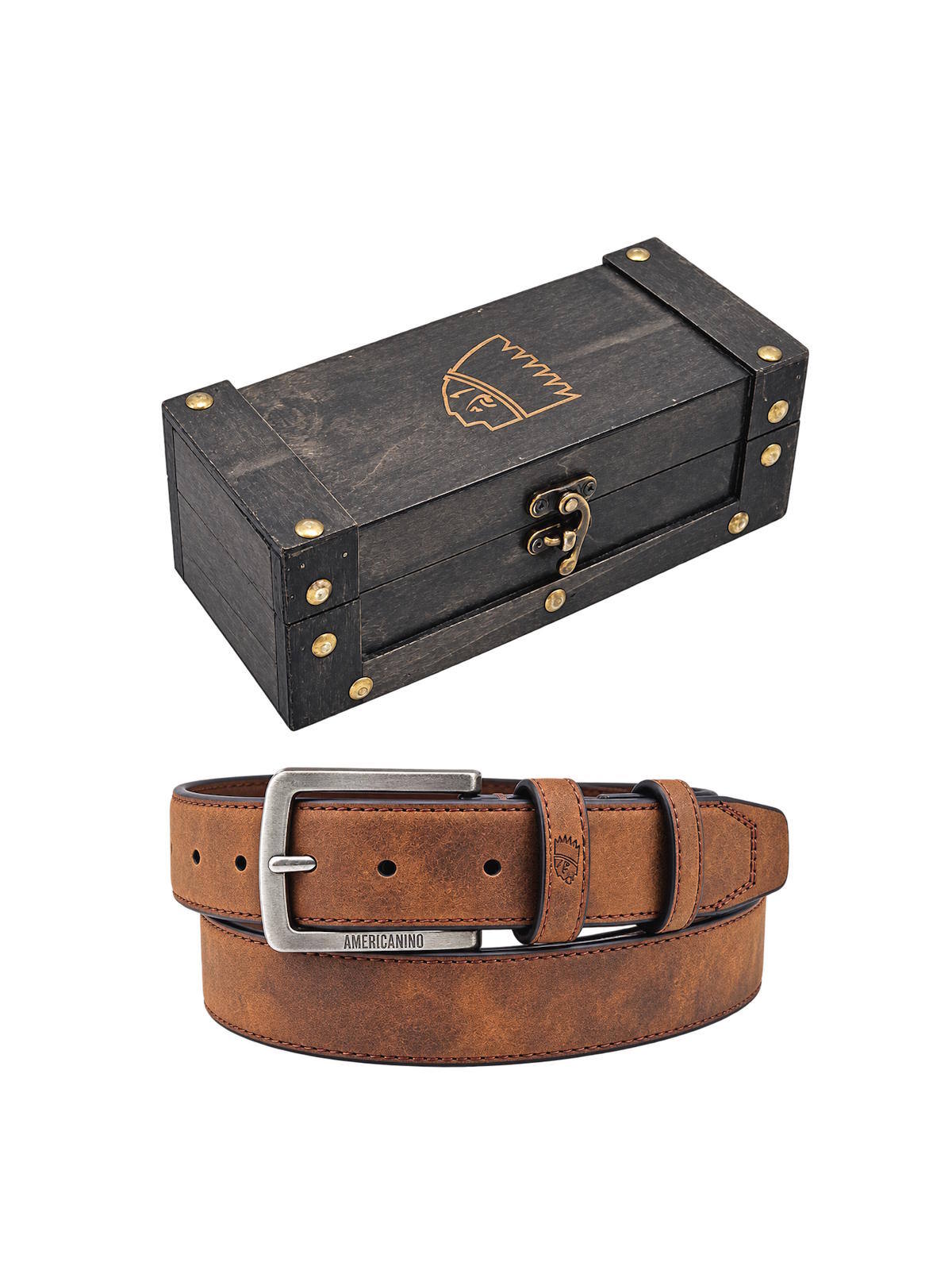 Wholesaler Suie Valentini - Christmas Gift for Him | Men's Belt with Wooden Gift Box, Art. CDK068
