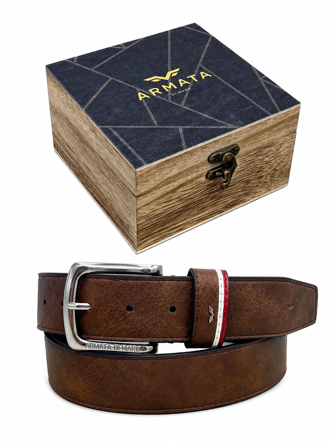 Wholesaler Suie Valentini - Christmas Gift for Him | Men's Belt with Wooden Gift Box, Art. CDK047