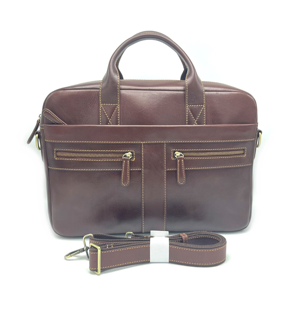 Wholesaler Suie Valentini - Buffered leather briefcase, for men
