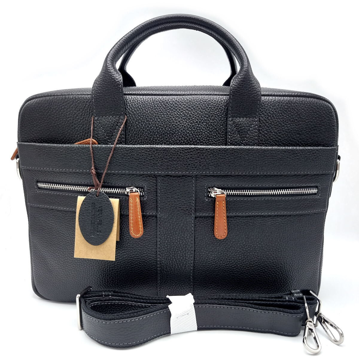Wholesaler Suie Valentini - Genuine leather briefcase, for men