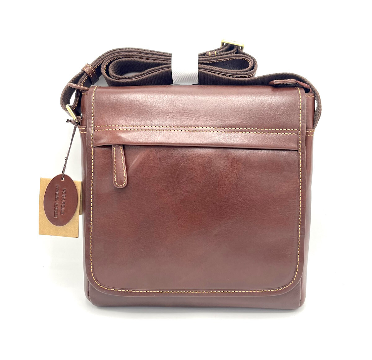 Wholesaler Suie Valentini - Buffered leather shoulder bag, for men
