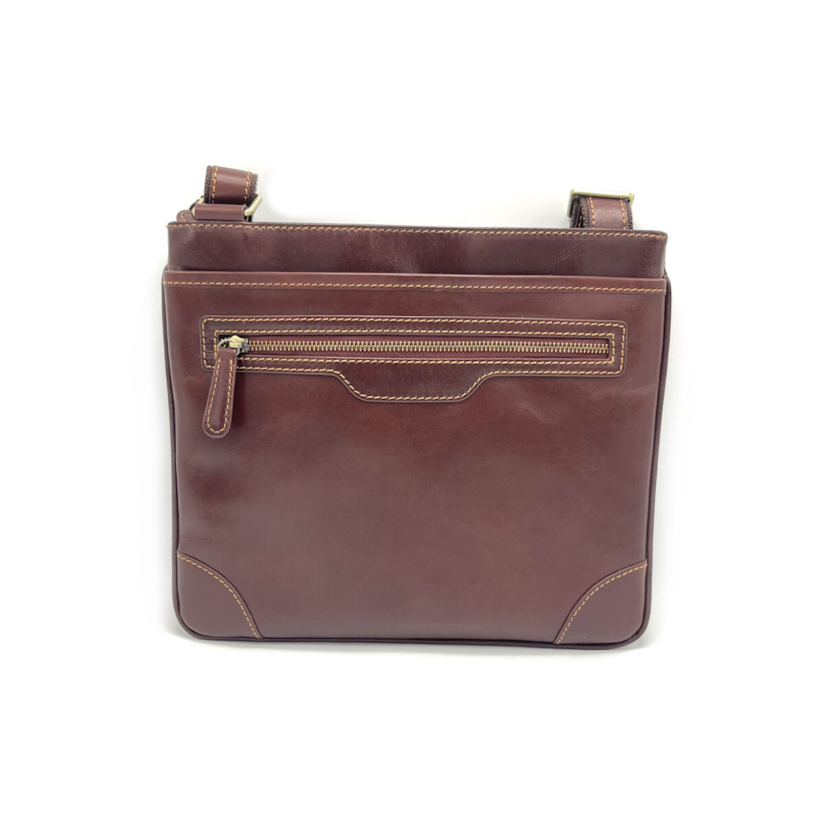 Wholesaler Suie Valentini - Buffered leather shoulder bag big size, for men