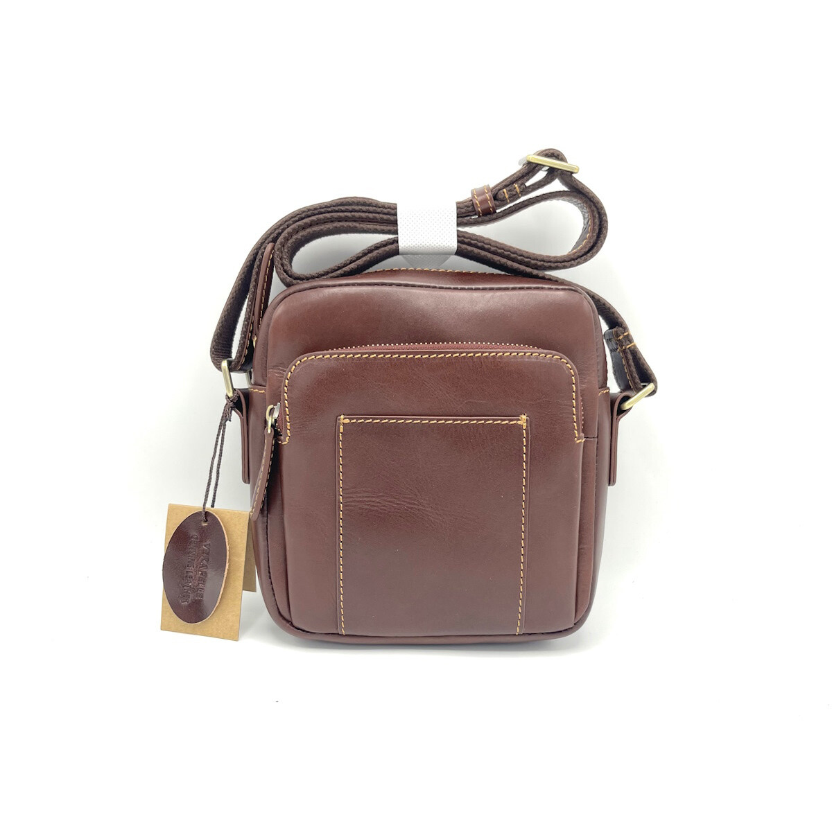 Wholesaler Suie Valentini - Buffered leather shoulder bag, for men