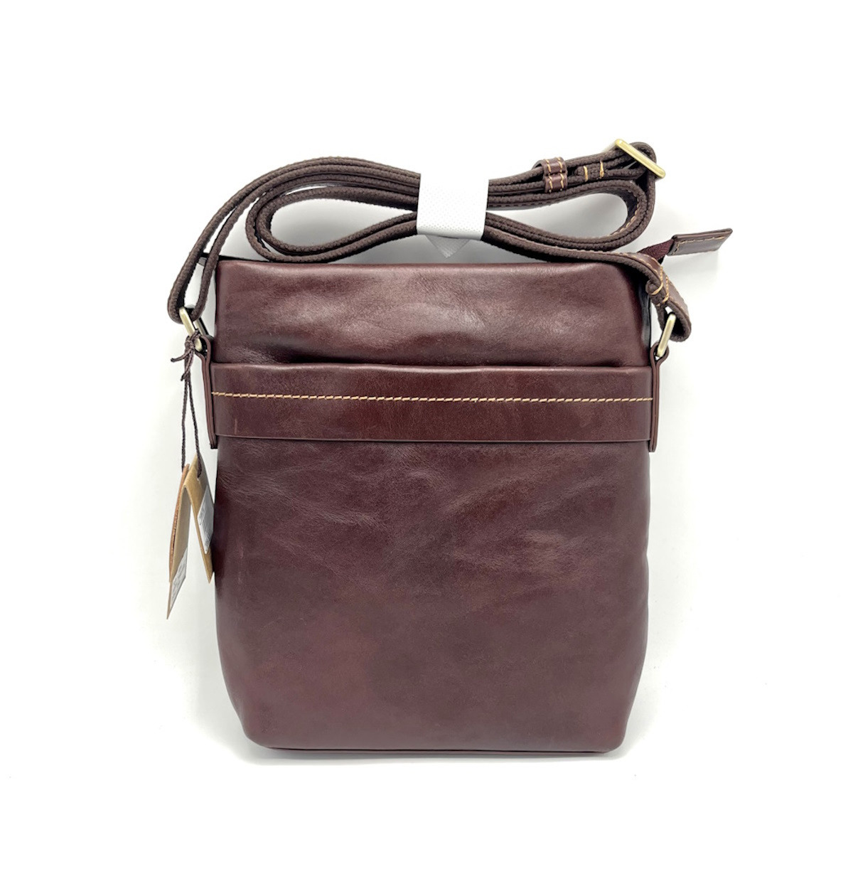 Wholesaler Suie Valentini - Buffered leather shoulder bag, for men