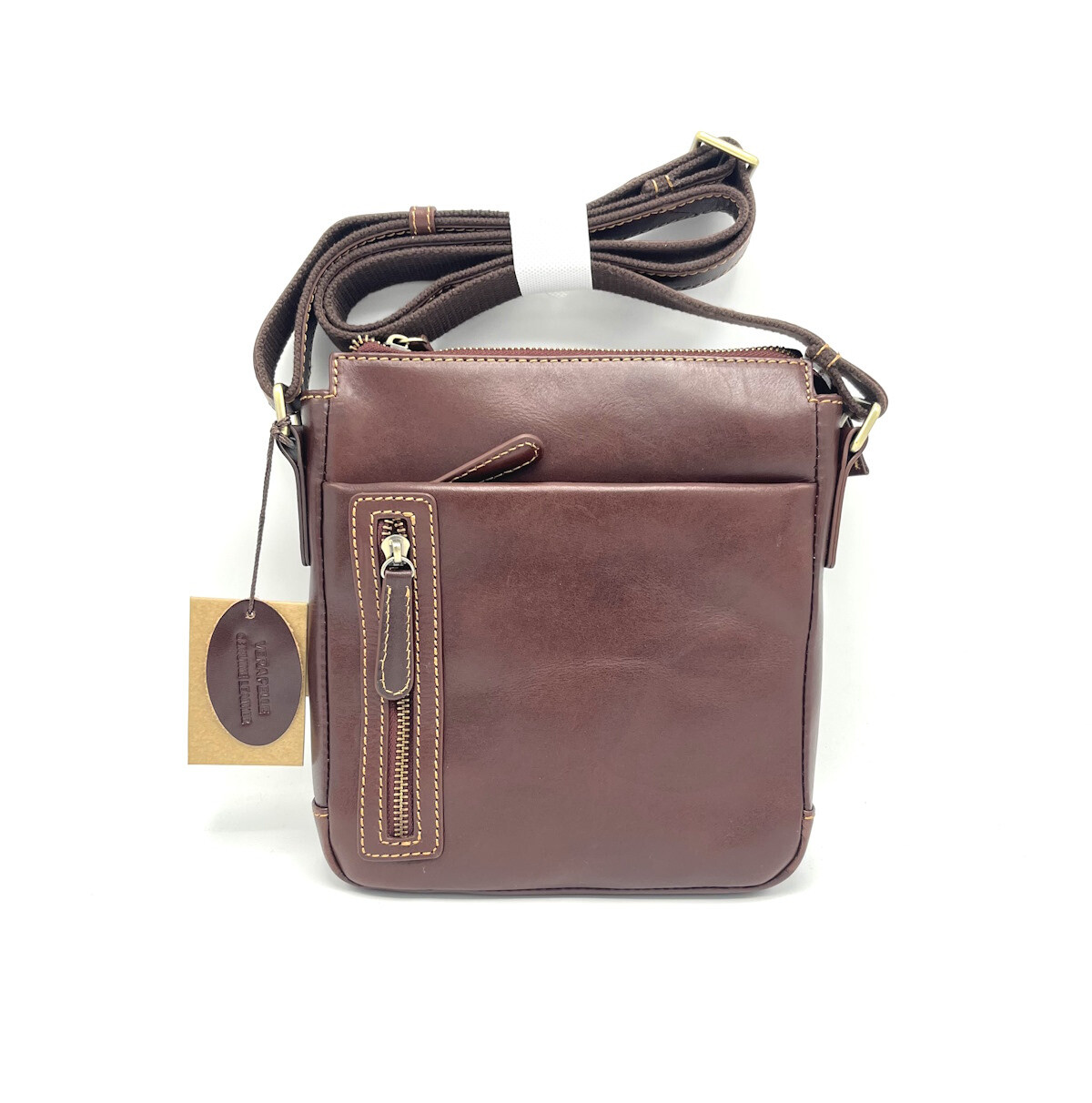 Wholesaler Suie Valentini - Buffered leather shoulder bag, for men