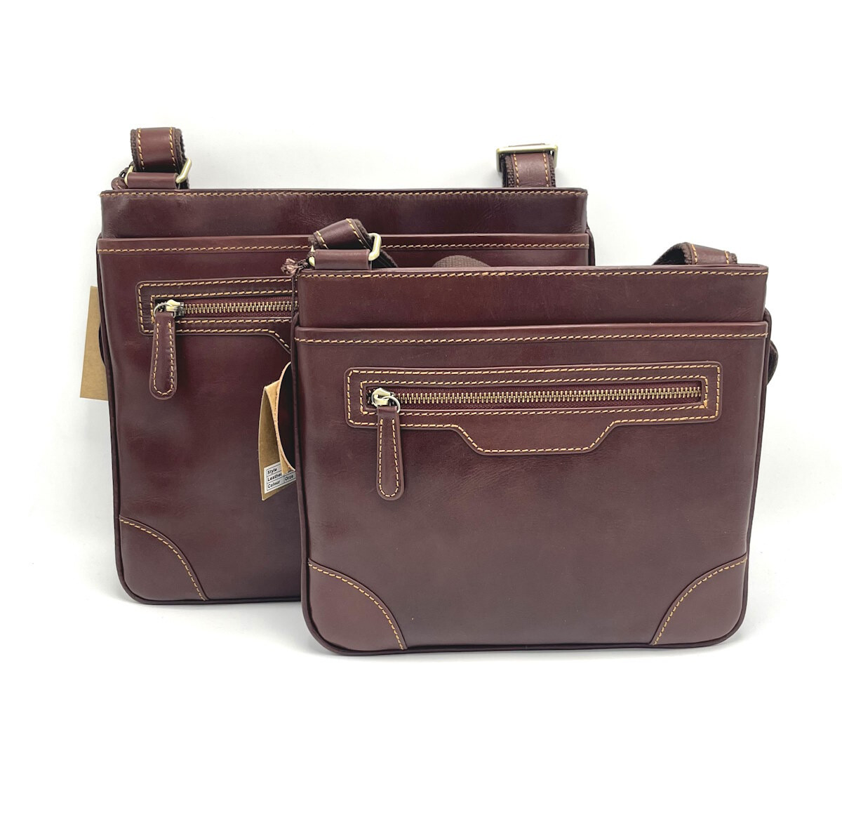 Wholesaler Suie Valentini - Buffered leather shoulder bag small size, for men