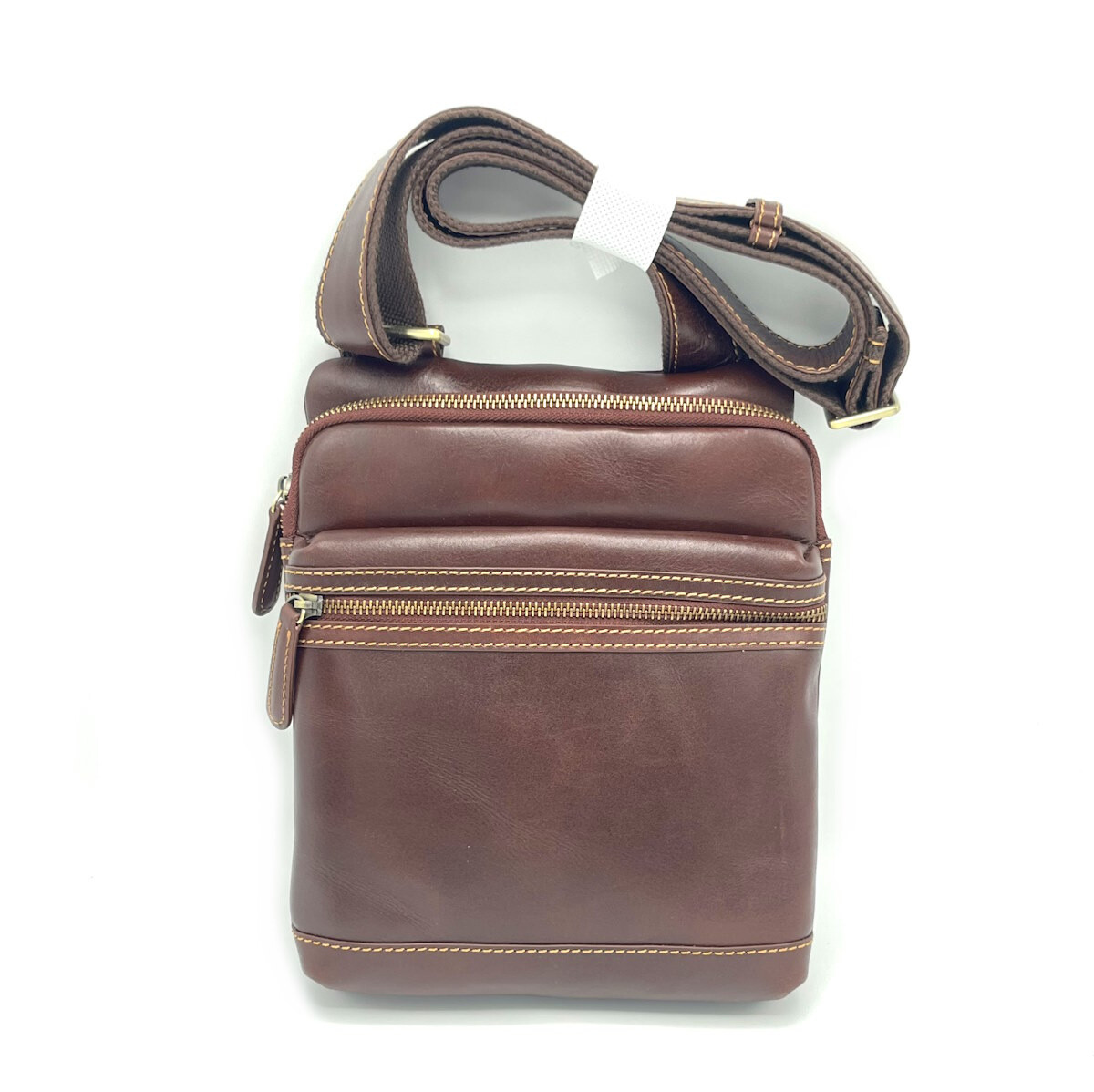 Wholesaler Suie Valentini - Buffered leather shoulder bag, for men