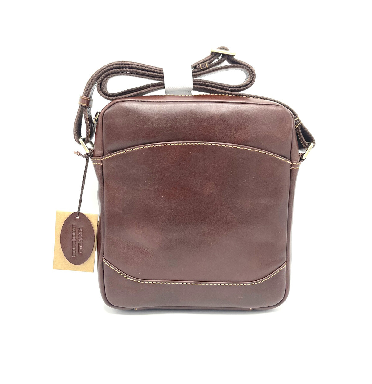 Wholesaler Suie Valentini - Buffered leather shoulder bag, for men