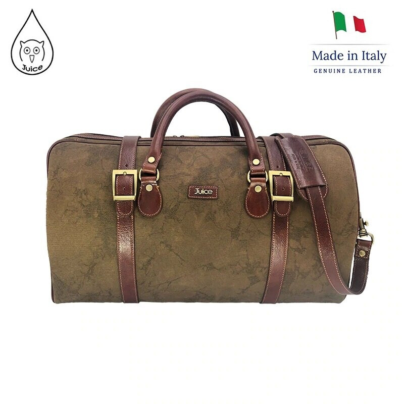 Wholesaler Suie Valentini - Buffered leather and canvas backpack
