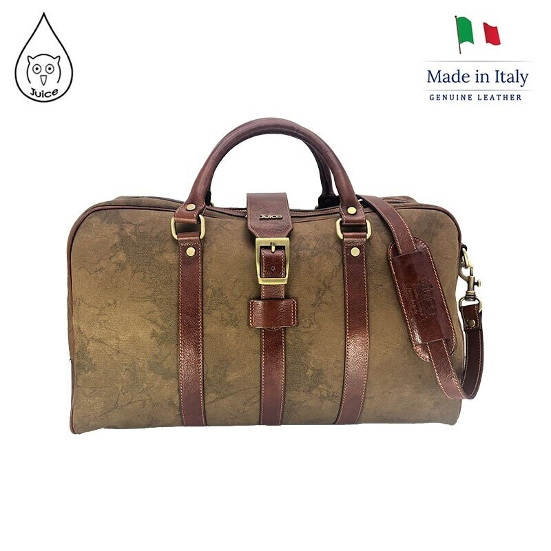Wholesaler Suie Valentini - Buffered leather and canvas backpack