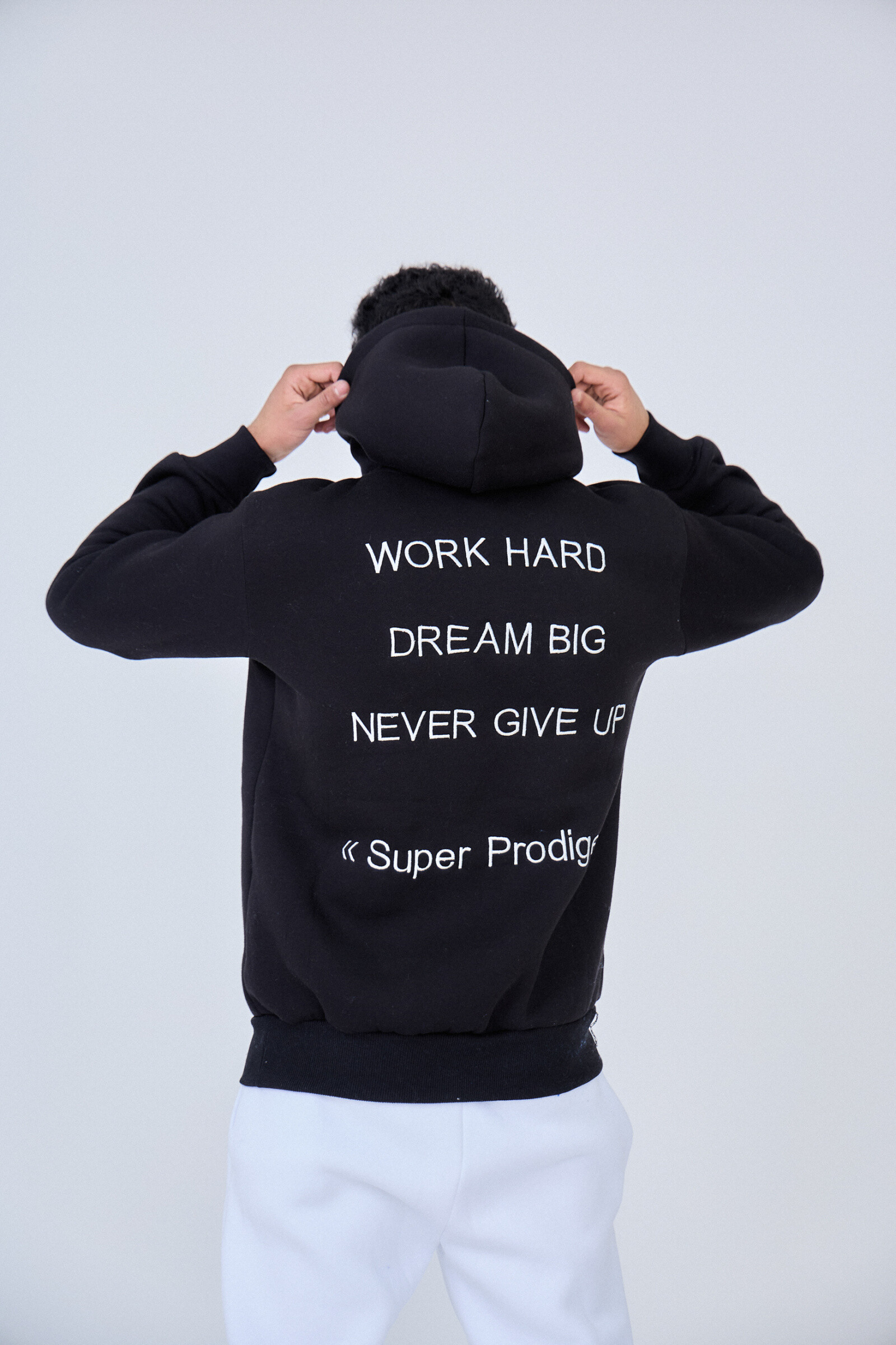 Grossiste SUPER PRODIGE - SWEAT A CPUCHE BRODERIE WORK HARD