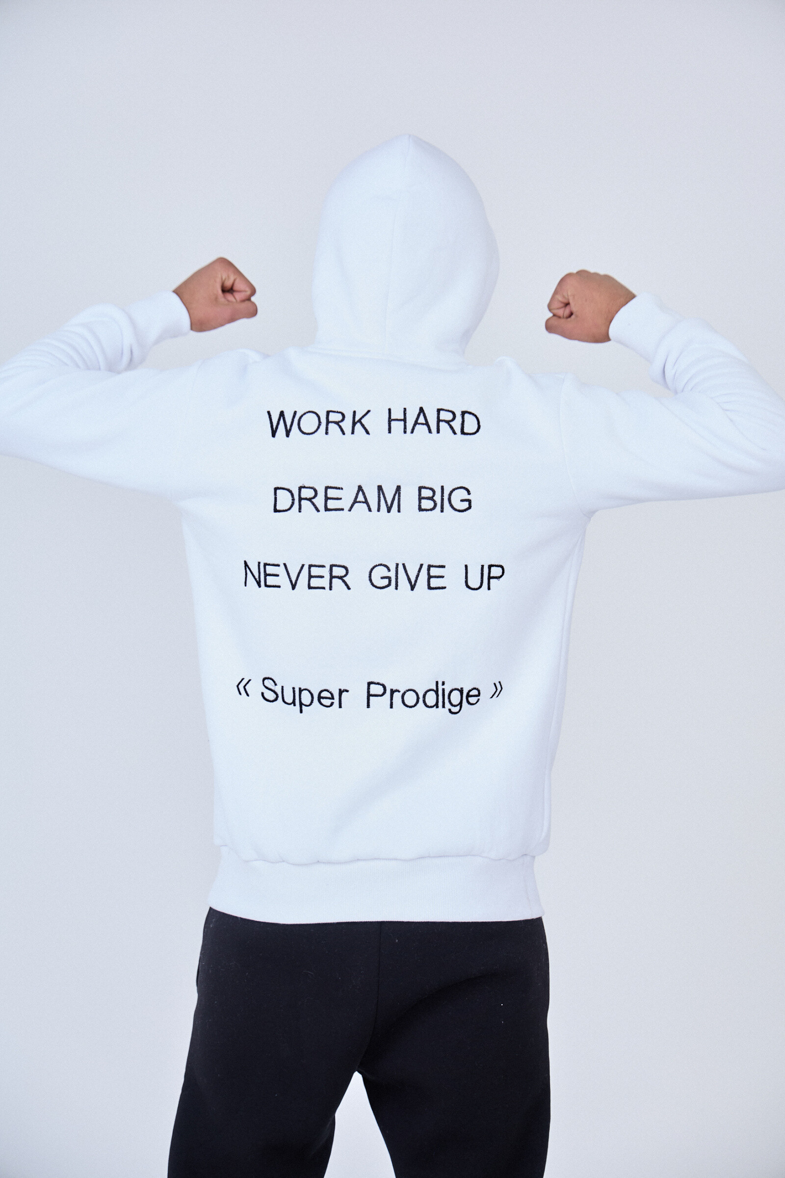 Grossiste SUPER PRODIGE - SWEAT A CPUCHE BRODERIE WORK HARD