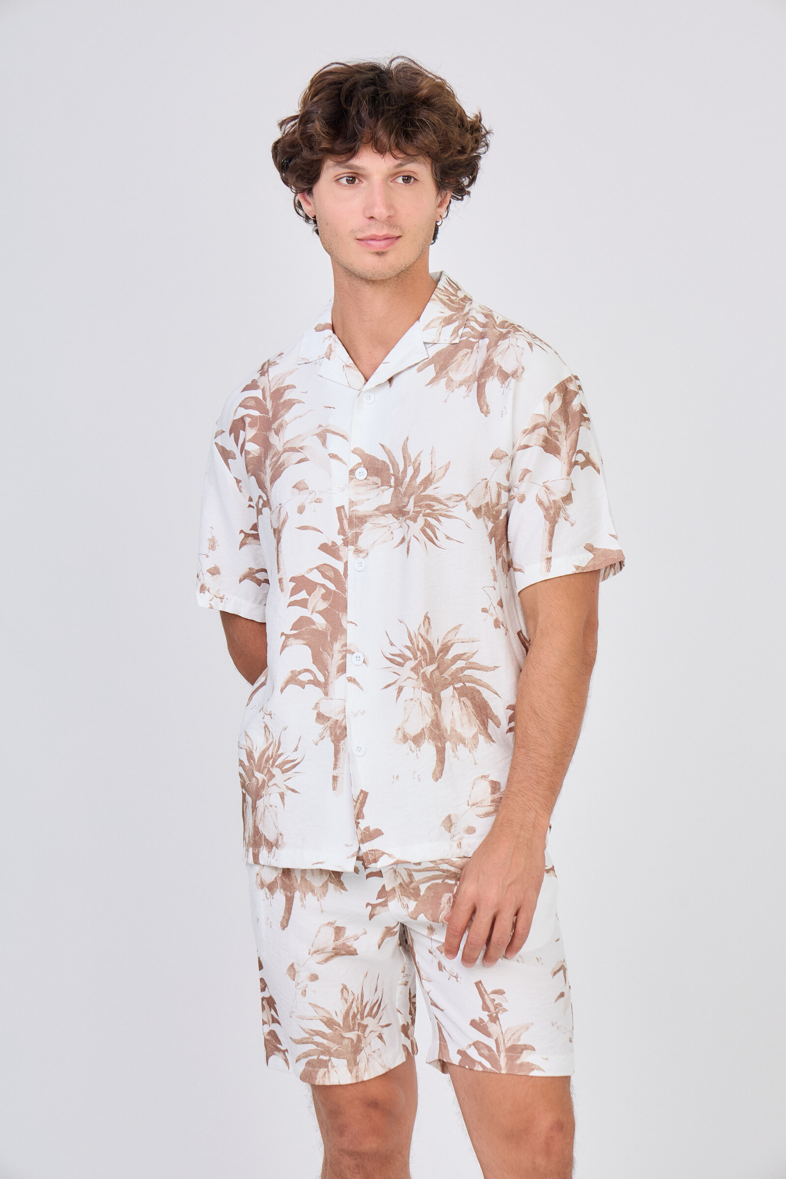 Grossiste TOP MONDAY - Ensemble fluide chemise short
