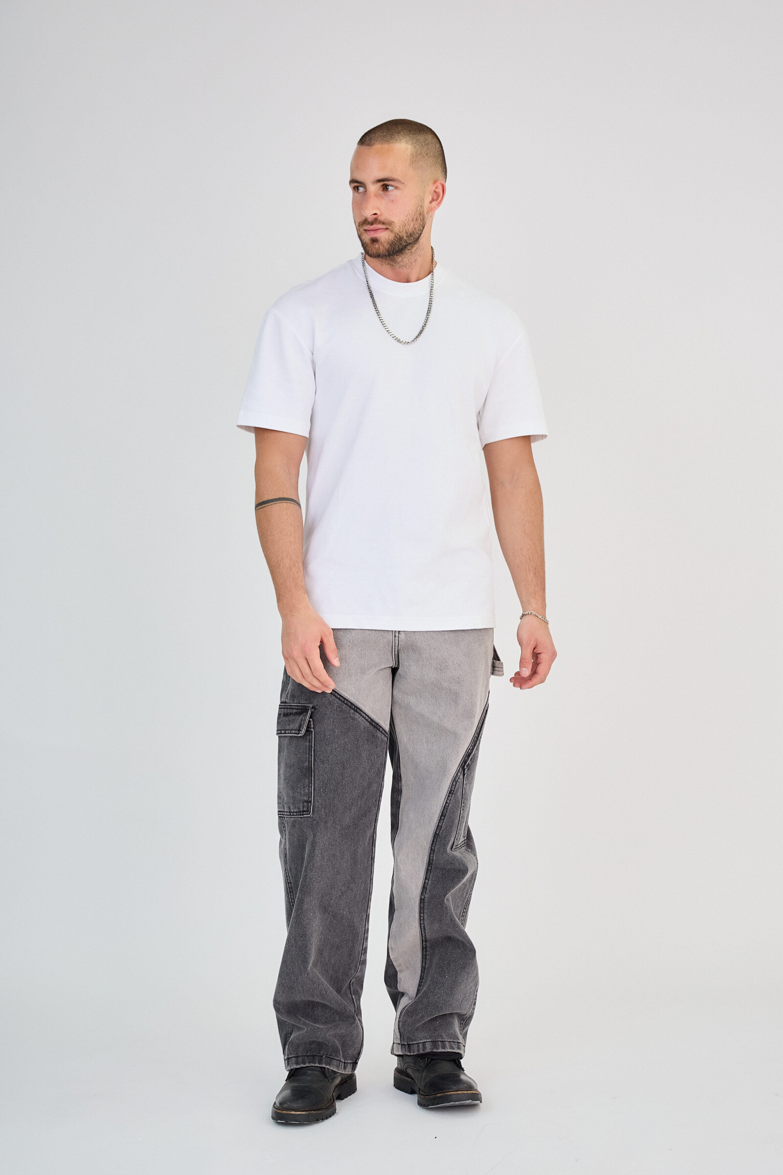 Grossiste TOP MONDAY - Jeans gris délaver
