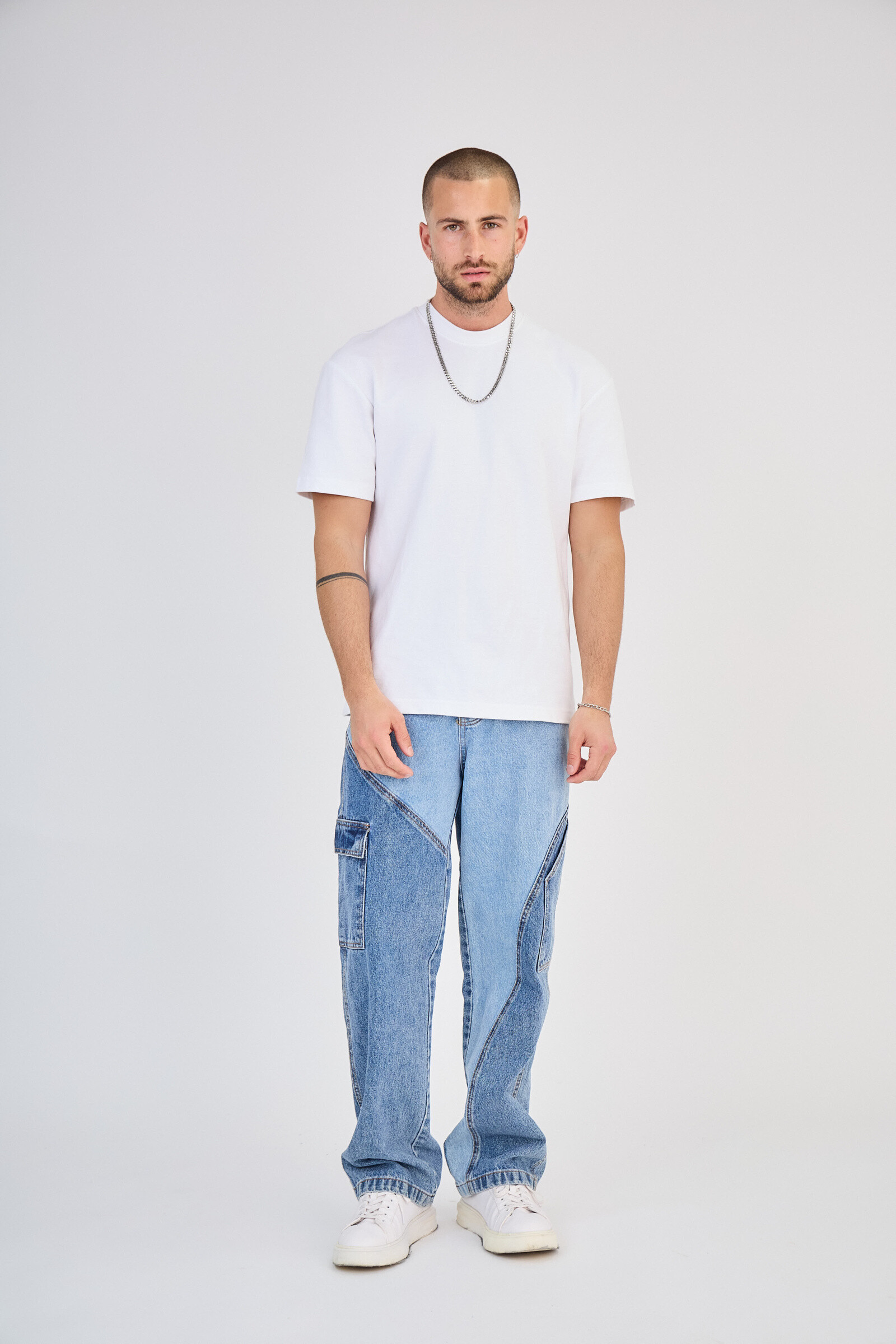 Grossiste TOP MONDAY - Jeans bleu délaver