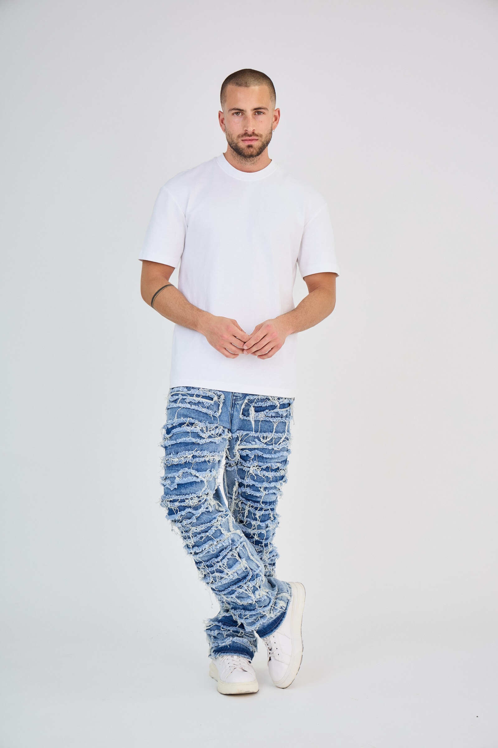 Grossiste TOP MONDAY - Jeans bleu délaver