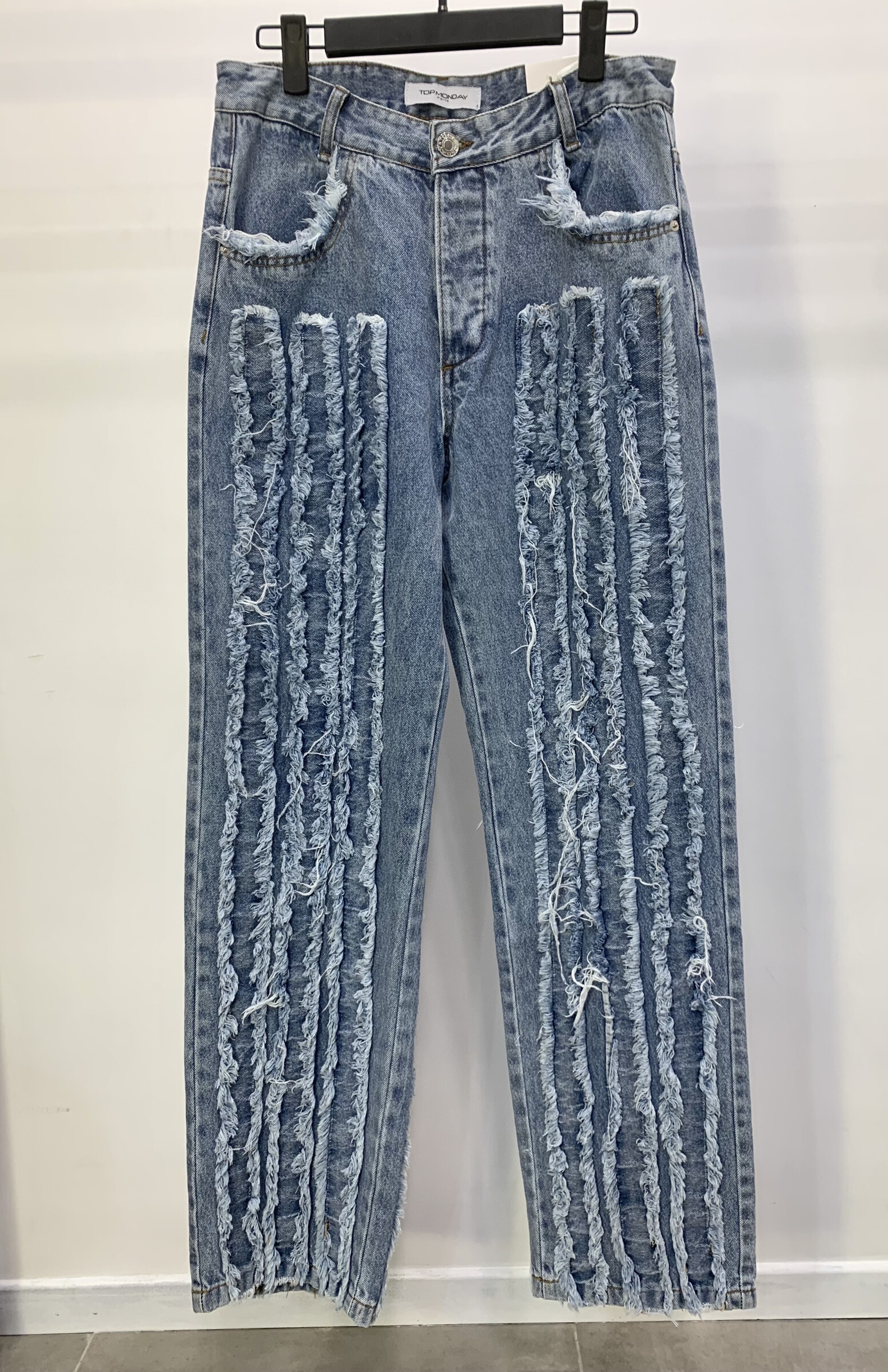 Grossiste TOP MONDAY - Jeans bleu délaver