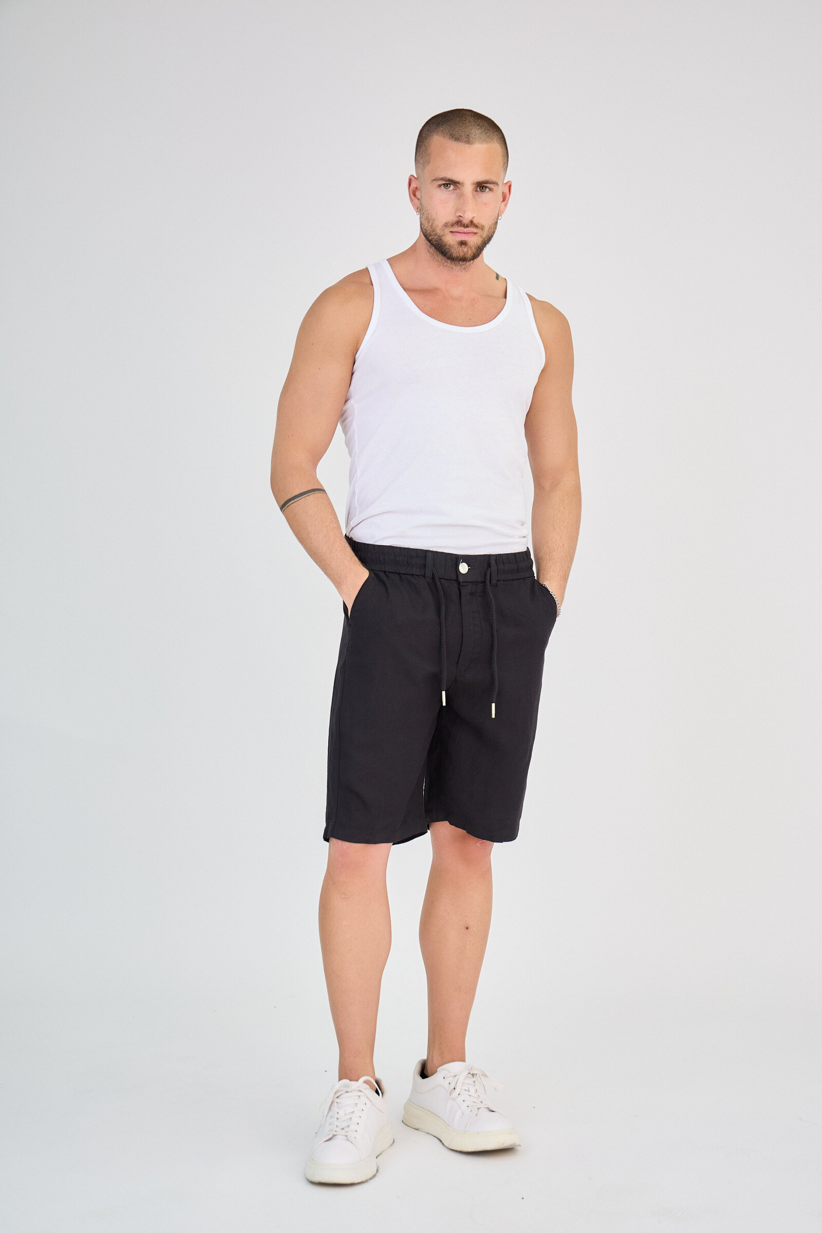 Grossista TOP MONDAY - Pantacourts al 100% di lino