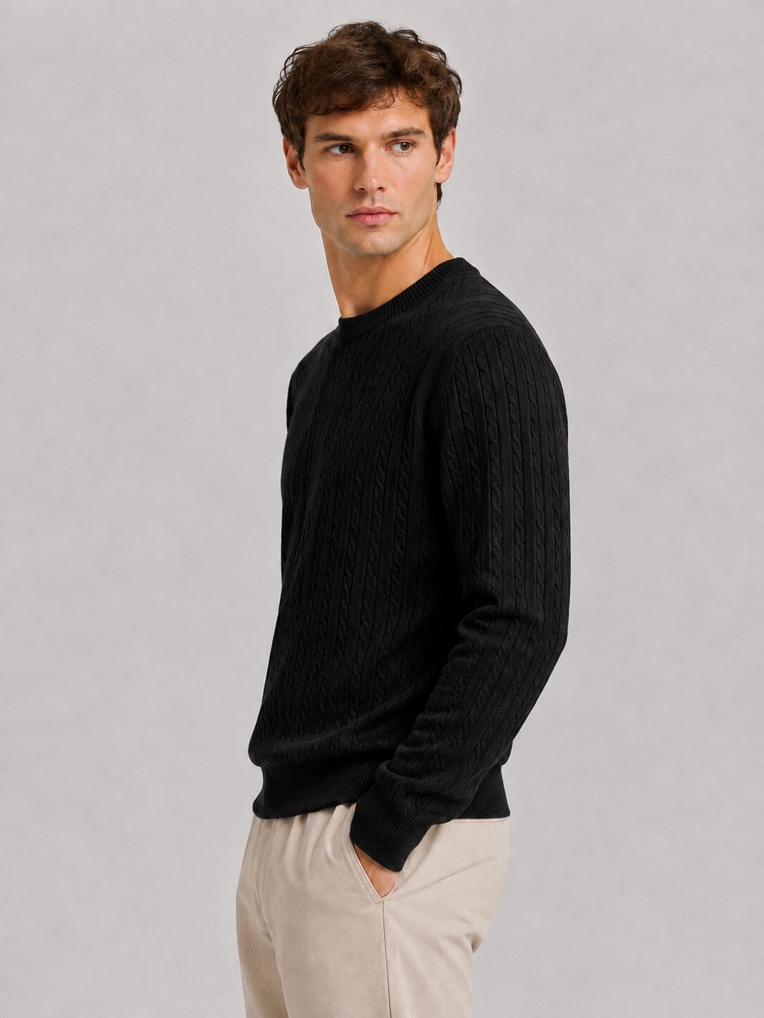 Grossiste TOP MONDAY - Pull en maille torsadée