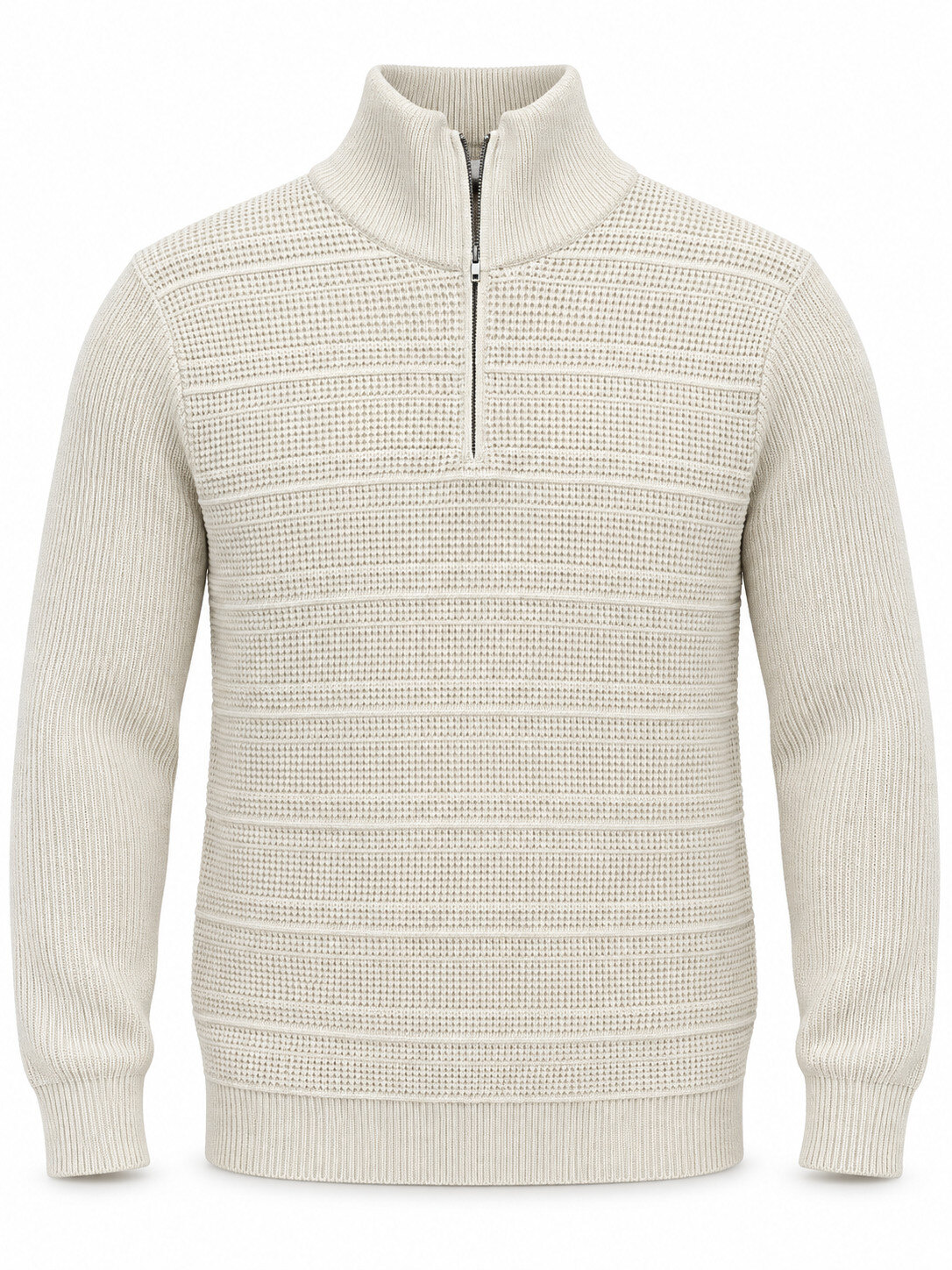Grossiste TOP MONDAY - Pull mi-zip à motif