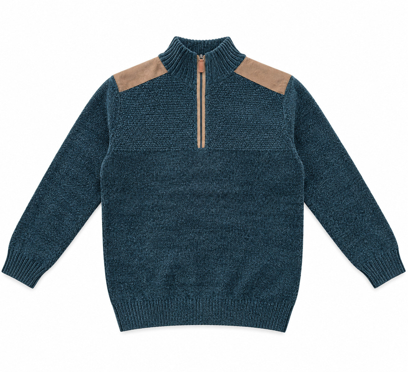 Grossiste TOP MONDAY - Pull Demi-Zip Épaules Signature
