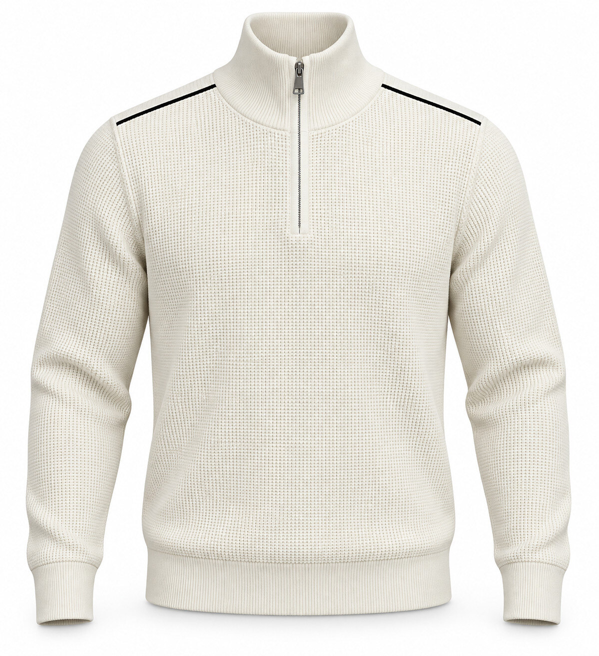 Grossiste TOP MONDAY - Pull Col Zippé Ligne Contrastée