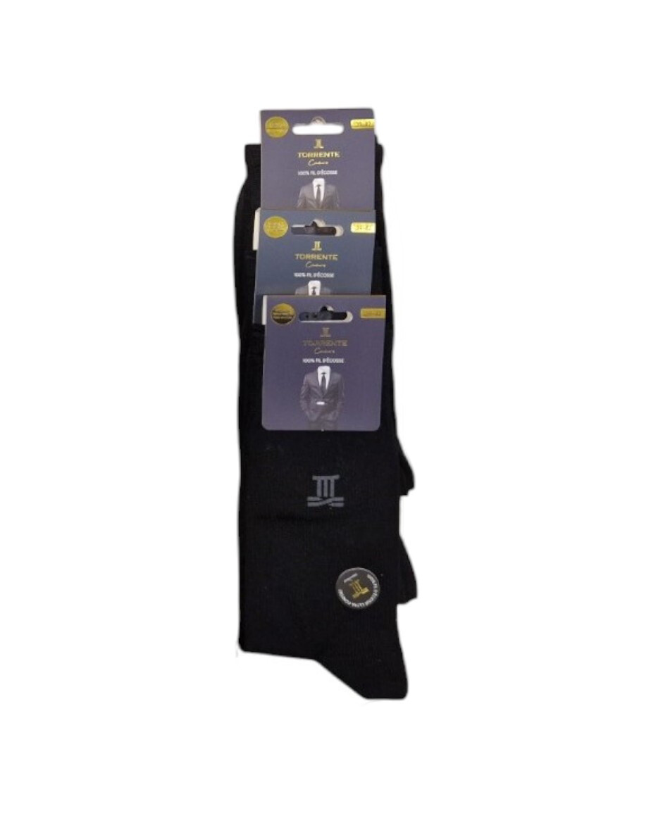 Wholesaler TORRENTE Couture - Plain lisle thread socks