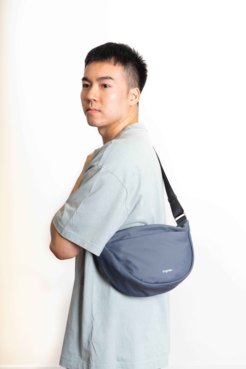 Grossista trigram - Borsa a tracolla Crescent - Blu Lago