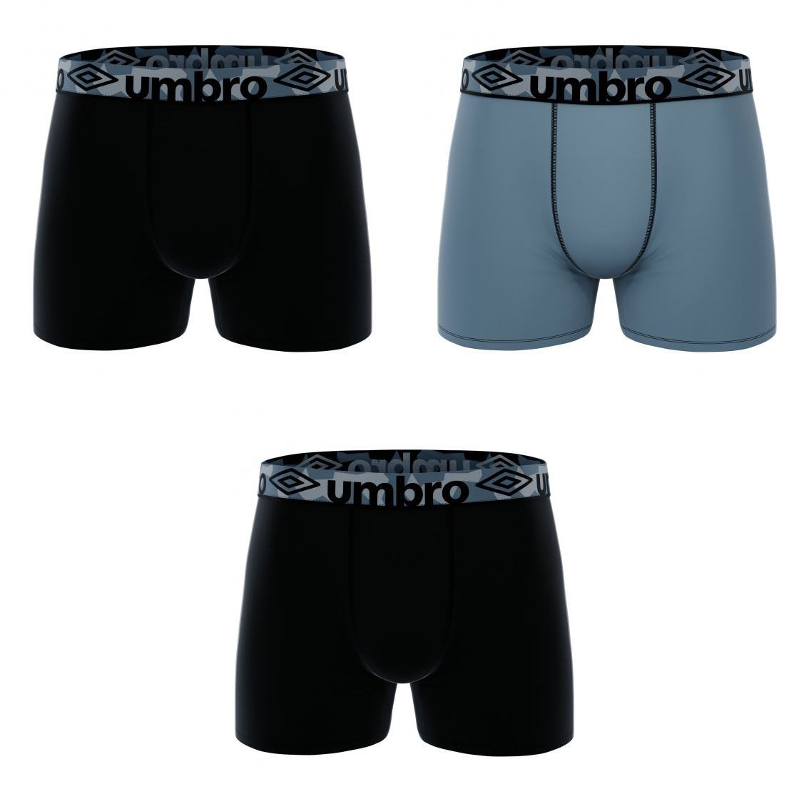 Grossista UMBRO - Confezione da 3 boxer uomo Umbro