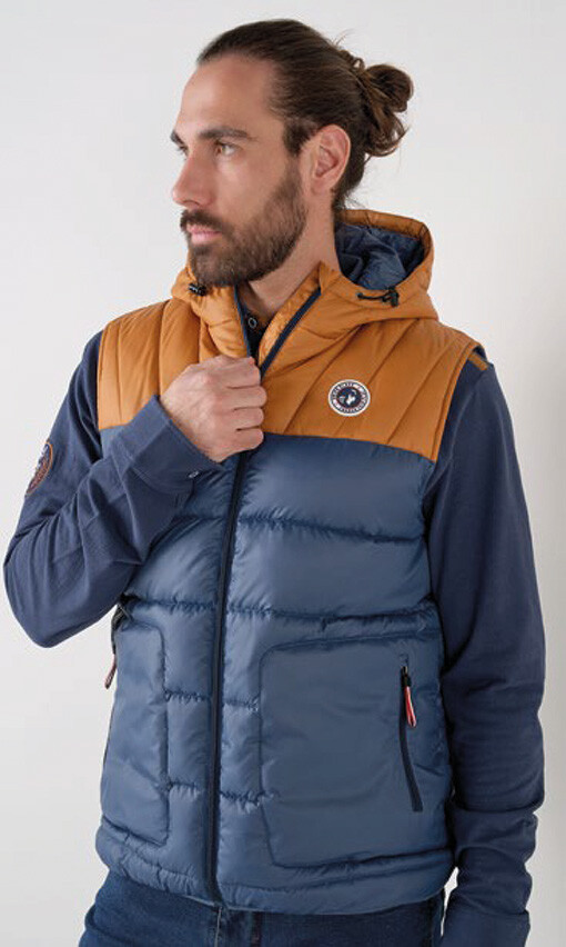 Grossiste UNION BLACK - Doudoune sans manche Bicolore
