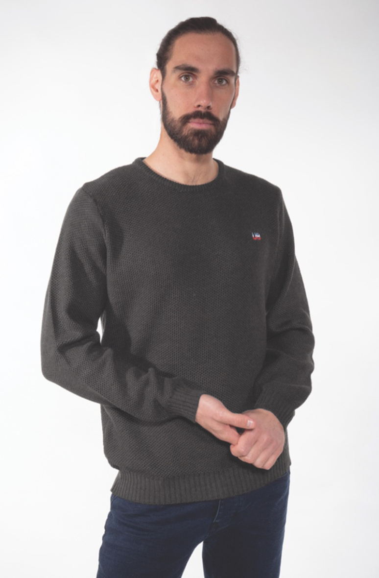 Wholesaler UNION BLACK - Sweater gauge 7, honeycomb knit