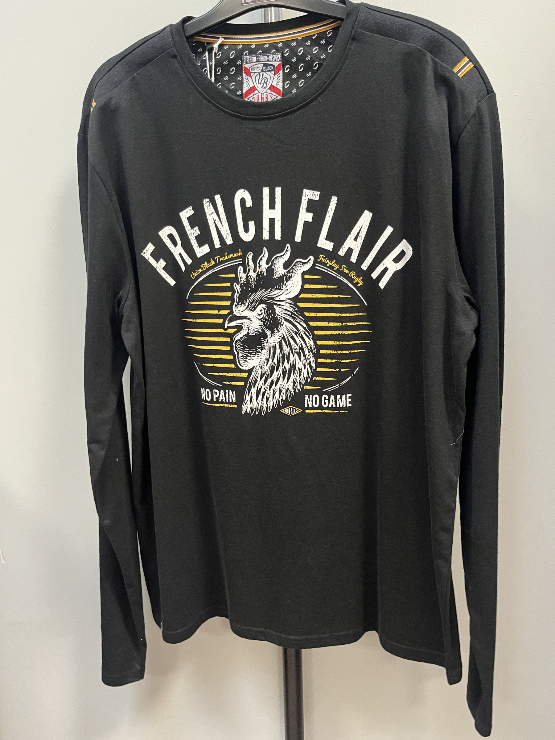 Mayorista UNION BLACK - Camiseta con estampado de gallo ML