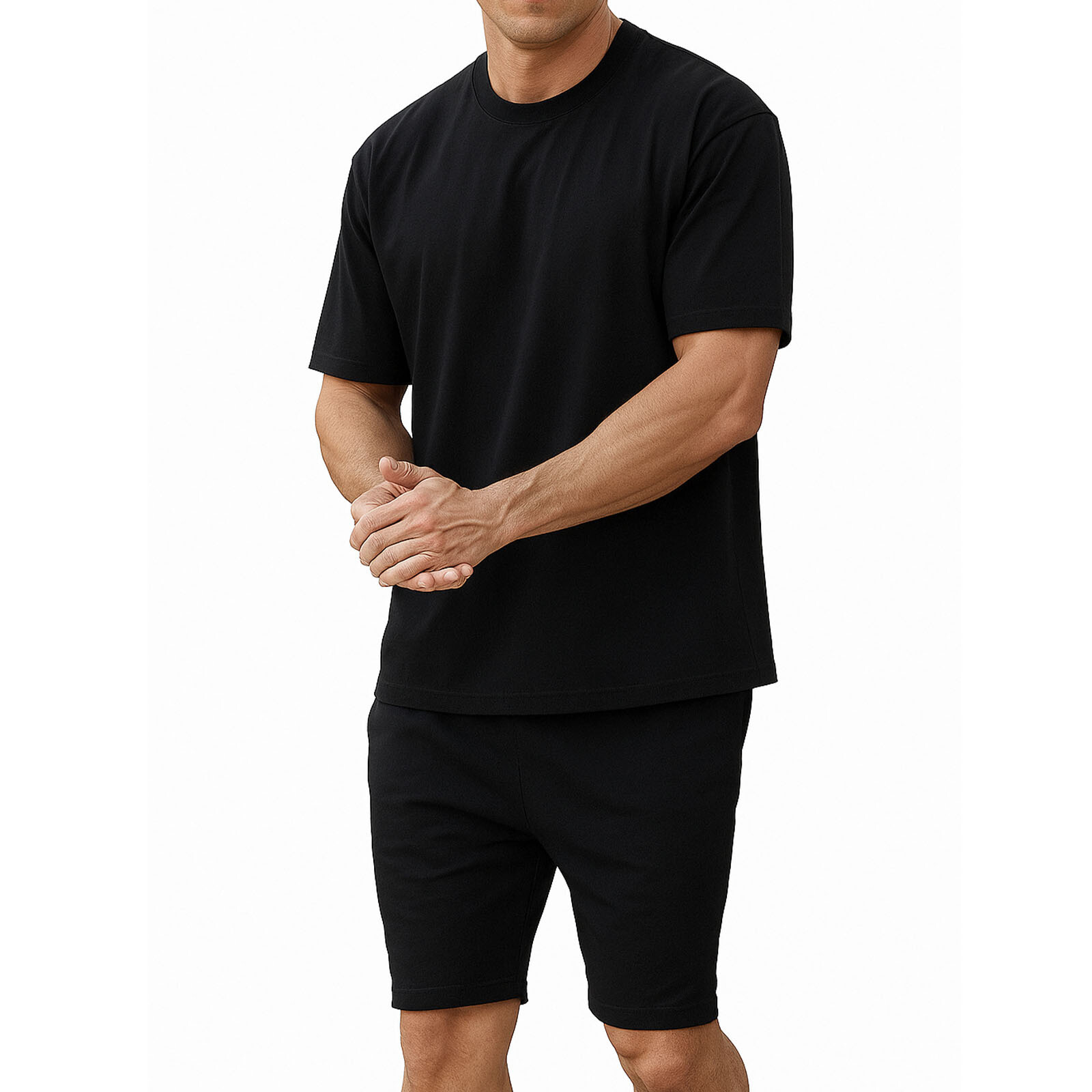 Großhändler Unitif - Graue Sommershorts und T -Shirt