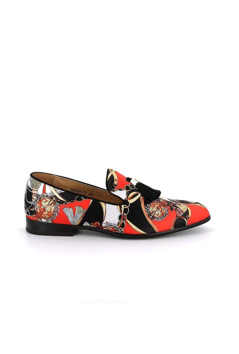 Wholesaler UOMO design - Men's slip-on with gold chain print