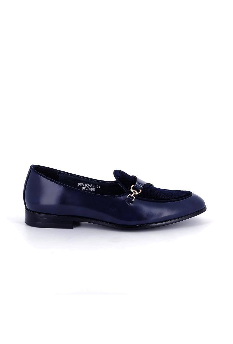 Großhändler UOMO design - Herren-Slipper aus Bi-Material mit Schnallen-Accessoire