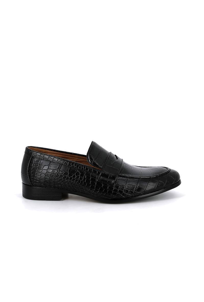 Wholesaler UOMO design - Men's Moccasin in Croco Effect Faux Leather