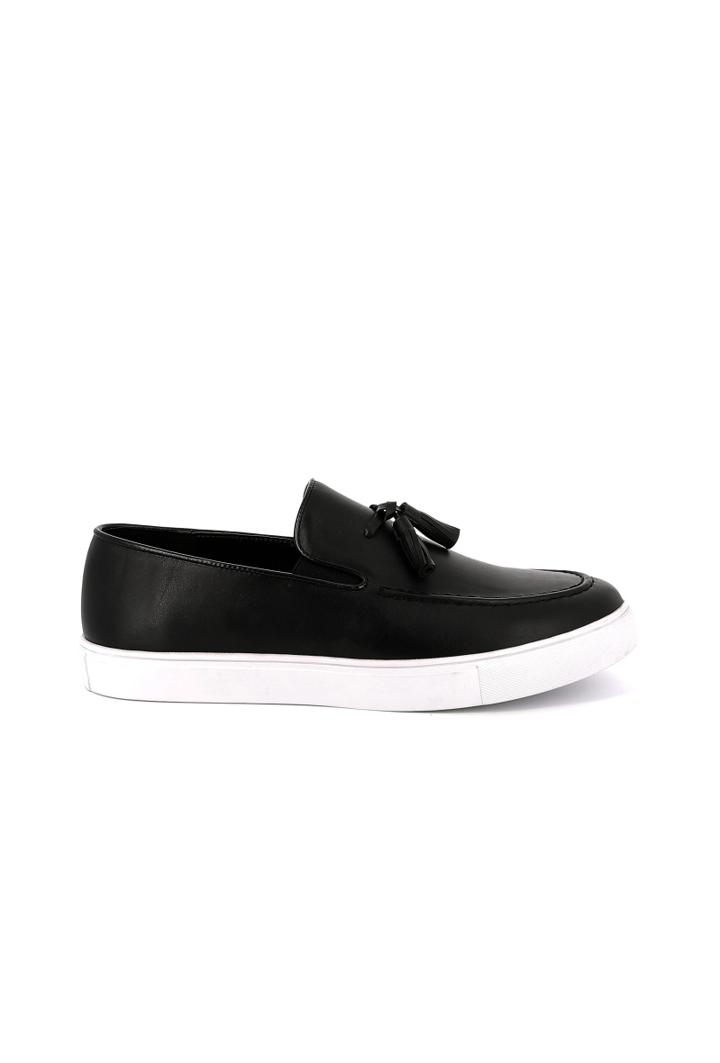 Grossiste UOMO design - Slip-on Homme Pompon - Noir