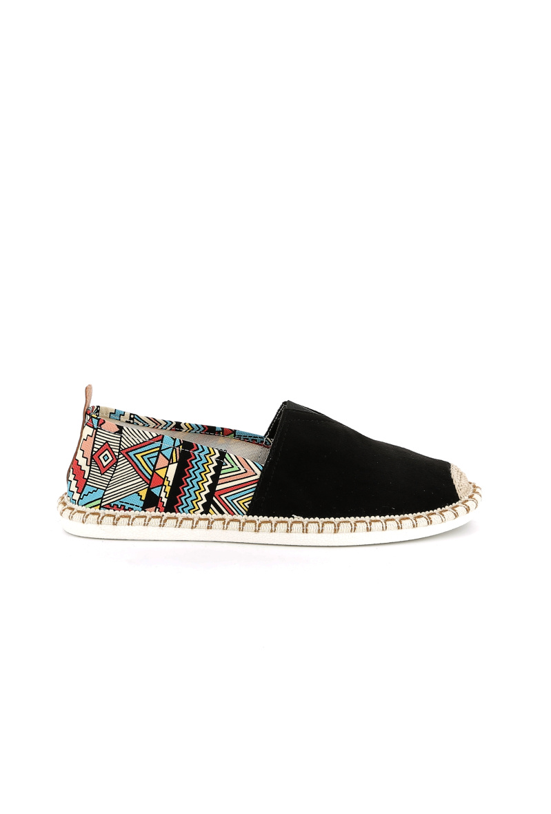 Grossiste UOMO design - Espadrille en suédine et motif Péruvien