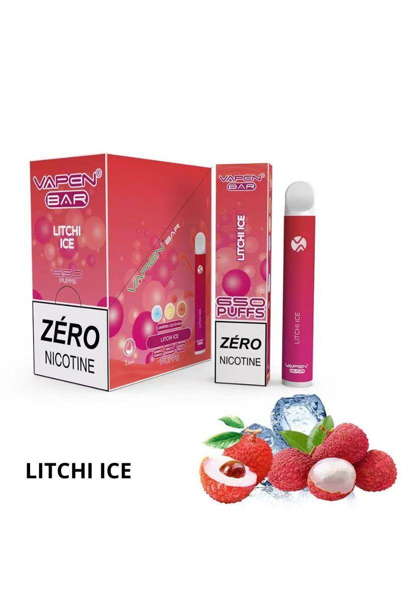 Mayorista VAPEN - 650 PFF 0% NICOTINA HIELO DE LITCHI